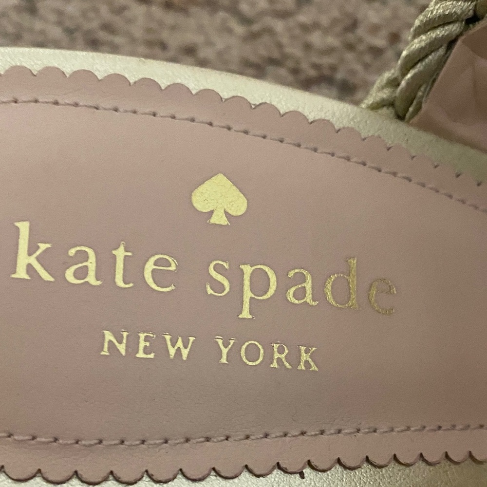 Kate Spade Metallic Braided Heels - Picture 2 of 4